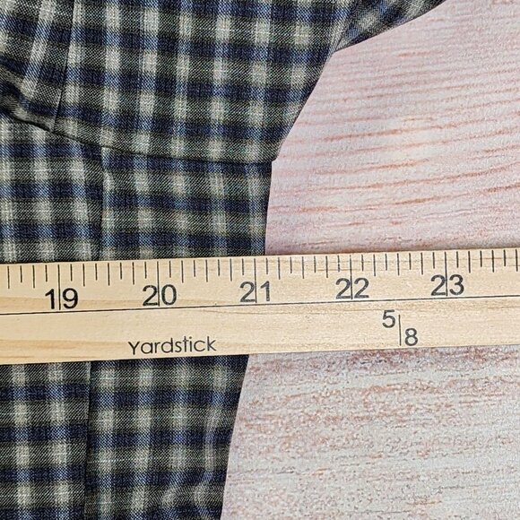 Vintage Plaid Wool Blazer Jacket Nordstrom Nathan David, Men's 40S - Picture 12 of 13